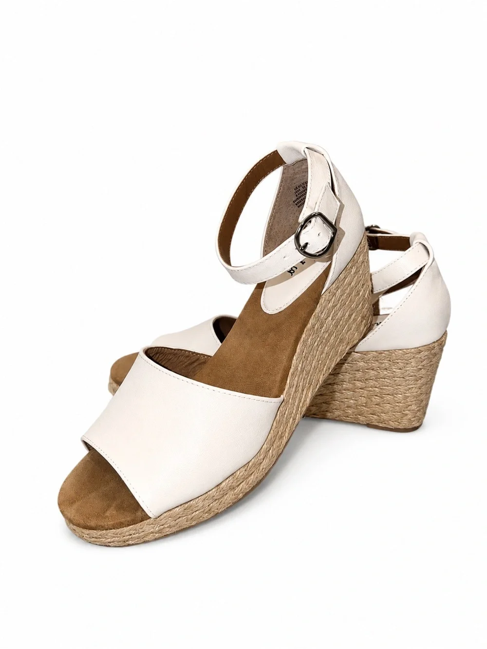 Style & Co. Seleene White Espadrille Wedge Sandals ✨Worn once!✨– Size 10M